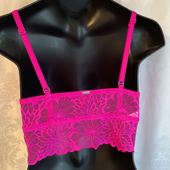 PINK by VS cup lined drops at bodice adj straps pulls over head Sz M - Picture 3 of 8